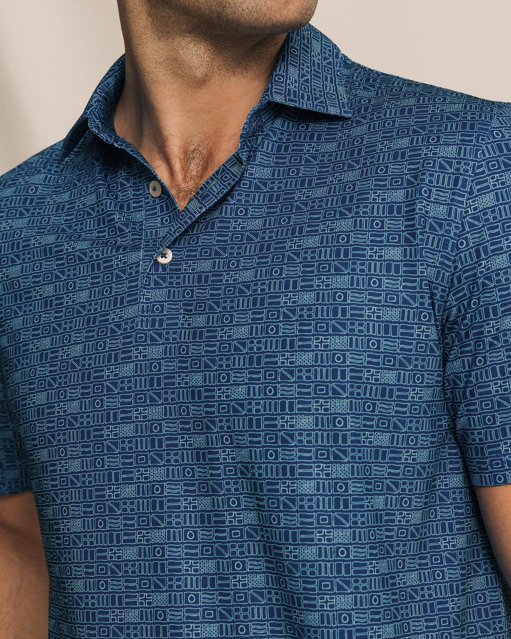 Driver ST Nautical Flag Printed Polo